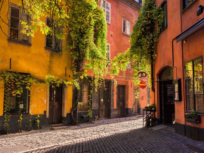Schöne kleine Gassen in Gamla Stan